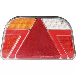 FEU ARRIERE GAUCHE RECTANGLE 6 FONCTIONS 12-24V CONNEXION RAPIDE MALE 8 PIN TECHNI-POWER
