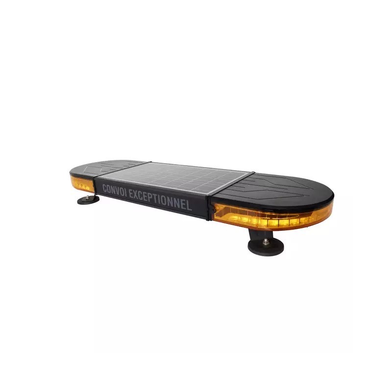 RAMPE LED SIGNALISATION MAGNETIQUE SANS FIL SOLAIRE RECHARGEABLE TECHNI-POWER