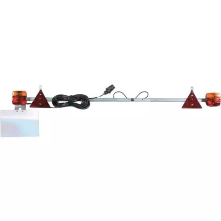 RAMPE DE SIGNALISATION TUBE GALVA TELESCOPIQUE 1,40 A 2,10 M CABLE 12 M AJBA