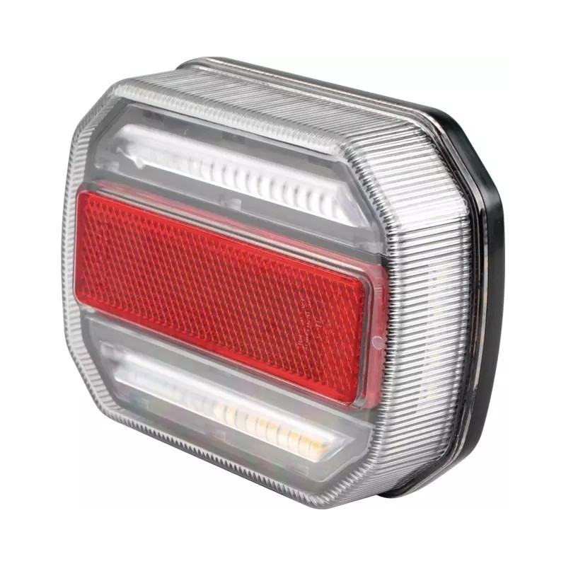 FEU ARRIERE DROIT DYNAMIQUE RECTANGLE 4 FONCTIONS LED 12-24V