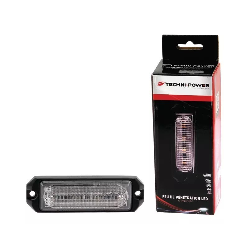 FEU DE PENETRATION ORANGE 4 LED 12-24V TECHNI-POWER