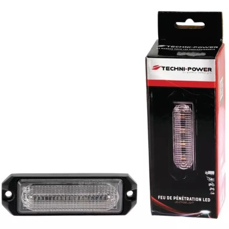 FEU DE PENETRATION ORANGE 4 LED 12-24V TECHNI-POWER