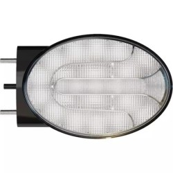 FEU AVANT DROIT OVALE 2 FONCTIONS LED 12-24V