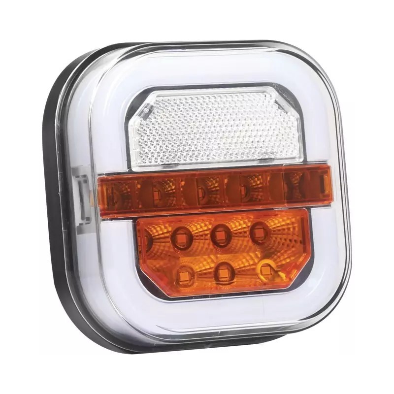 FEU AVANT DROIT CARRE 2 FONCTIONS LED DYNAMIQ - ref. 1216250 | TP Agri