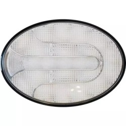 FEU ARRIERE DROIT OVALE 3 FONCTIONS LED 12-24V