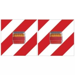 EQUIPEMENT DE SIGNALISATION ARRIERE FEUX LED AVEC PLAQUE REFLECHISSANTE 10 M TECHNI-POWER
