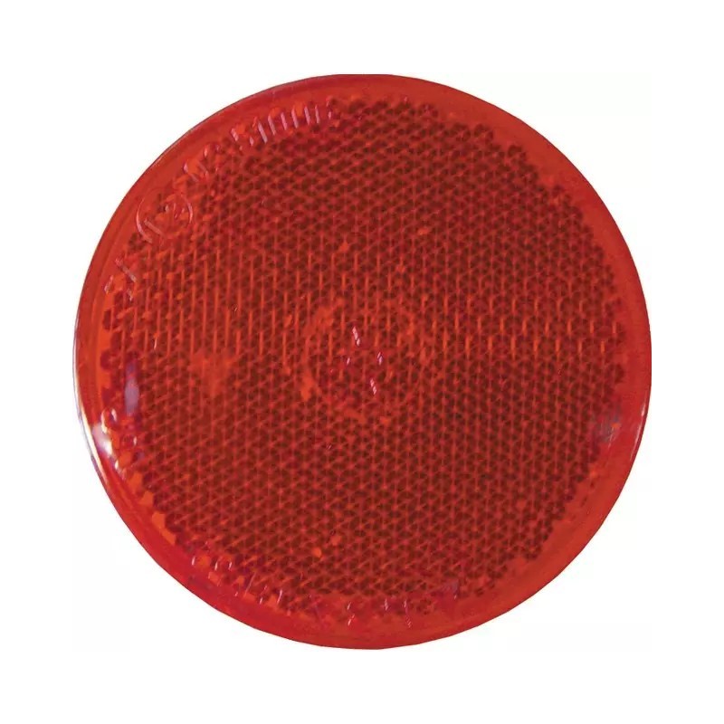 CATADIOPTRE ROND 60MM ADHESIF ROUGE BLISTER D - ref. 3804576 | TP Agri