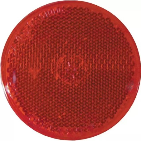 CATADIOPTRE ROND 60MM ADHESIF ROUGE BLISTER D - ref. 3804576 | TP Agri