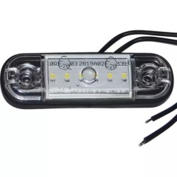 FEU GABARIT 6 LED BLANC AVANT ULTRA PLAT BLISTER