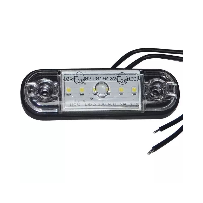 FEU GABARIT 6 LED BLANC AVANT ULTRA PLAT BLISTER