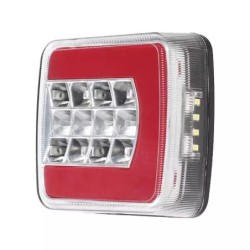 FEU ARRIERE GAUCHE CARRE 4 FONCTIONS LED 12- - ref. 1216772B | TP Agri