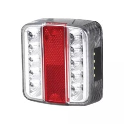 FEU ARRIERE CARRE 4 FONCTIONS LED ET 12V - ref. 1216452B | TP Agri