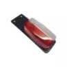 FEU DE GABARIT ROUGE/BLANC LANGUETTE PLASTIQUE BLISTER