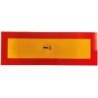 PLAQUE REFLECHISSANTE ORANGE A BORDURE ROUGE - ref. 1220107 | TP Agri