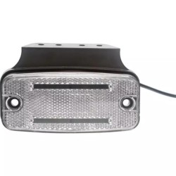 FEU DE GABARIT BLANC 2 LED 12/24V CONNEXTION RAPIDE MALE 8 PIN TECHNI-POWER