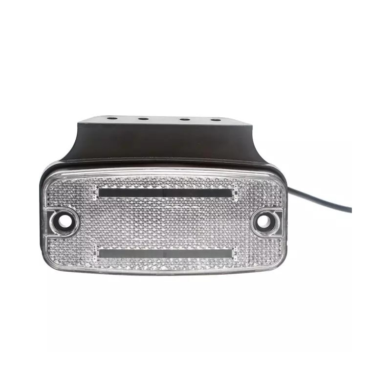 FEU DE GABARIT BLANC 2 LED 12/24V CONNEXTION RAPIDE MALE 8 PIN TECHNI-POWER
