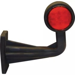 FEU GABARIT COUDE LONG DROIT ROUGE/BLANC 12/24V LED FRISTOM BLISTER