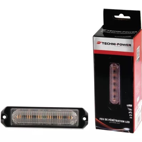 FEU DE PENETRATION ORANGE 6 LED 12-24V TECHNI - ref. 1204505 | TP Agri