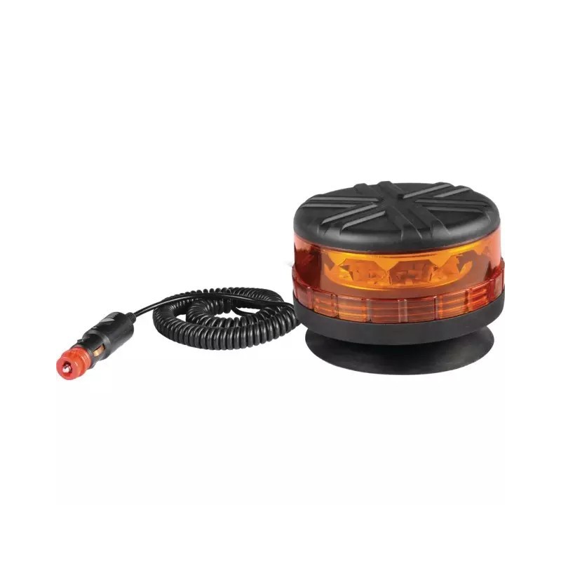GYROPHARE LED TRAVAUX PUBLIC MAGNETIQUE 12/24V TECHNI-POWER