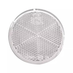 CATADIOPTRE ROND 60MM ADHESIF BLANC