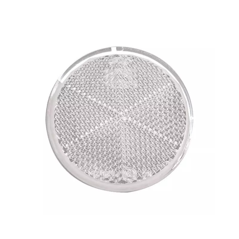 CATADIOPTRE ROND 60MM ADHESIF BLANC