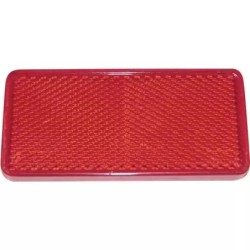 CATADIOPTRE RECTANGULAIRE 69X31,5MM ADHESIF ROUGE