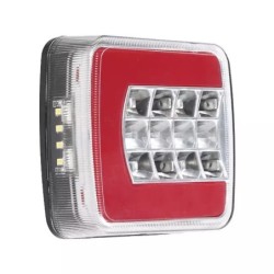 FEU ARRIERE DROIT CARRE 4 FONCTIONS LED 12-24V