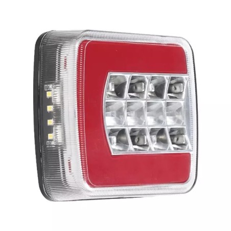 FEU ARRIERE DROIT CARRE 4 FONCTIONS LED 12-24 - ref. 1216773 | TP Agri