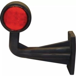 FEU GABARIT COUDE LONG GAUCHE ROUGE/BLANC 12/24V LED FRISTOM BLISTER