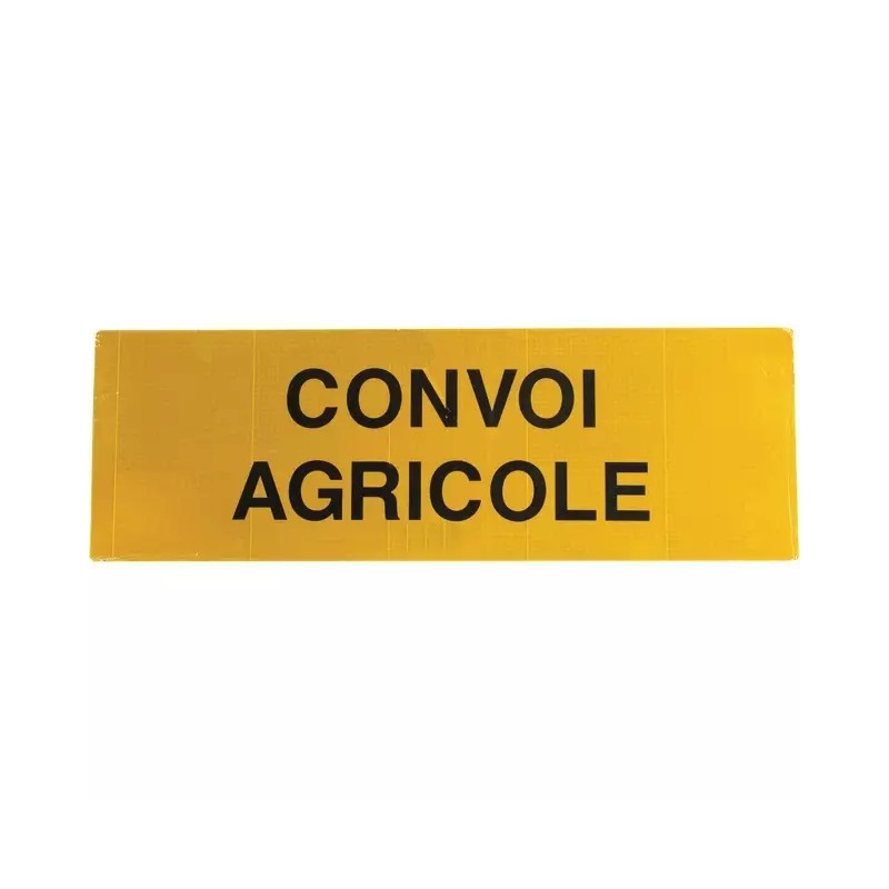 PANNEAU CONVOI AGRICOLE DOUBLE FACE 1200X400X1MM ALUMINIUM CLASSE 2 BICMA
