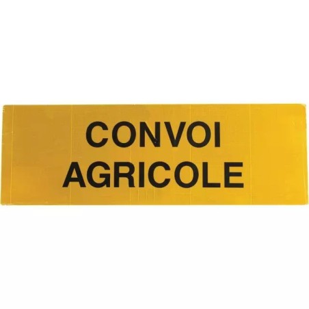 PANNEAU CONVOI AGRICOLE DOUBLE FACE 1200X400X1MM ALUMINIUM CLASSE 2 BICMA