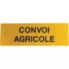 PANNEAU CONVOI AGRICOLE DOUBLE FACE 1200X400X1MM ALUMINIUM CLASSE 2 BICMA
