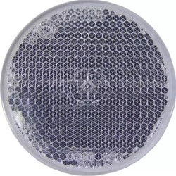 CATADIOPTRE ROND 60MM ADHESIF BLANC BLISTER DE 2
