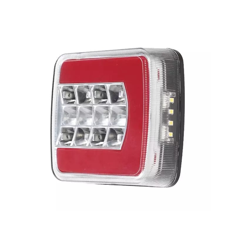 FEU ARRIERE DROIT CARRE 4 FONCTIONS LED 12-2 - ref. 1216773B | TP Agri