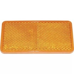 CATADIOPTRE RECTANGULAIRE 69X31,5MM ADHESIF ORANGE BLISTER 2