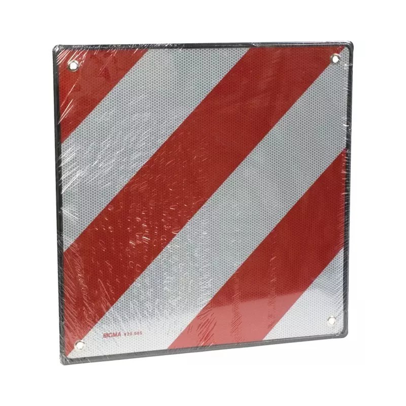 PLAQUE ALUMINIUM BLANCHE/ROUGE 500X500MM HOMOL - ref. 254031 | TP Agri