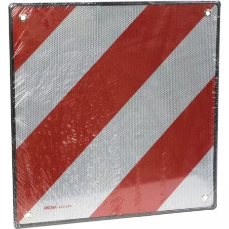 PLAQUE ALUMINIUM BLANCHE/ROUGE 500X500MM HOMOL - ref. 254031 | TP Agri
