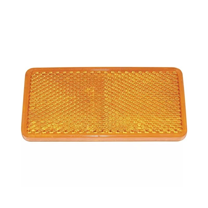 CATADIOPTRE RECTANGULAIRE 94X44MM ADHESIF ORANGE