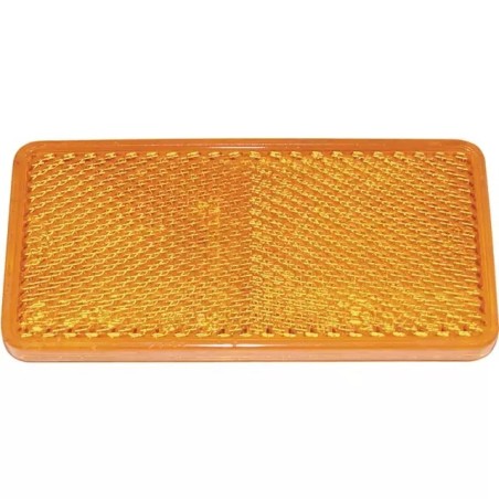 CATADIOPTRE RECTANGULAIRE 94X44MM ADHESIF ORANGE