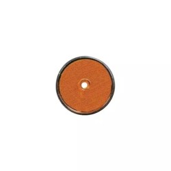 CATADIOPTRE ROND 60MM AVEC PERCAGE ORANGE BLISTER DE 2
