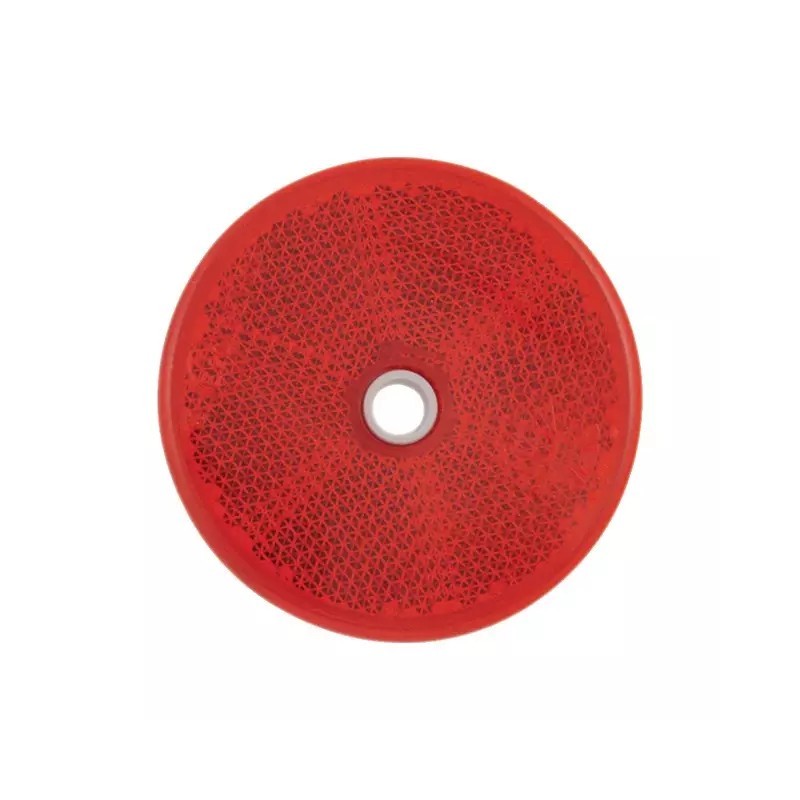 CATADIOPTRE ROND 60MM AVEC PERCAGE ROUGE - ref. 1220091 | TP Agri