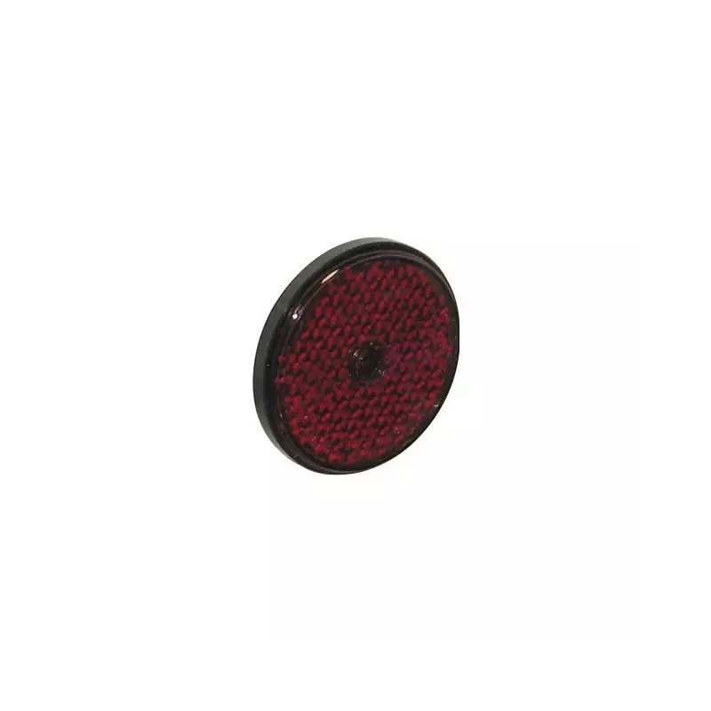 CATADIOPTRE ROND 60MM AVEC PERCAGE ROUGE BLISTER DE 2
