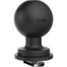 BASE RONDE AVEC FIXATION T EN ACIER INOXYDABLE BOULE C