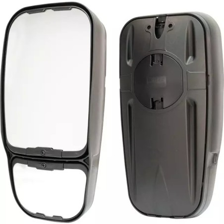 RETROVISEUR REVERSIBLE DOUBLE FONCTION 474X238MM ELECTRIQUE 12V BRITAX