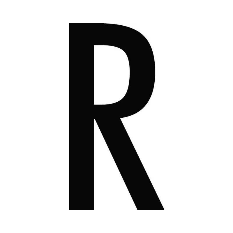CARACTERE LETTRE ( R ) STYLE AUTO SACHET DE 10