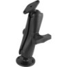 FIXATION RAM BRAS ARTICULEE AVEC BASE RONDE ET LOSANGE AMPS