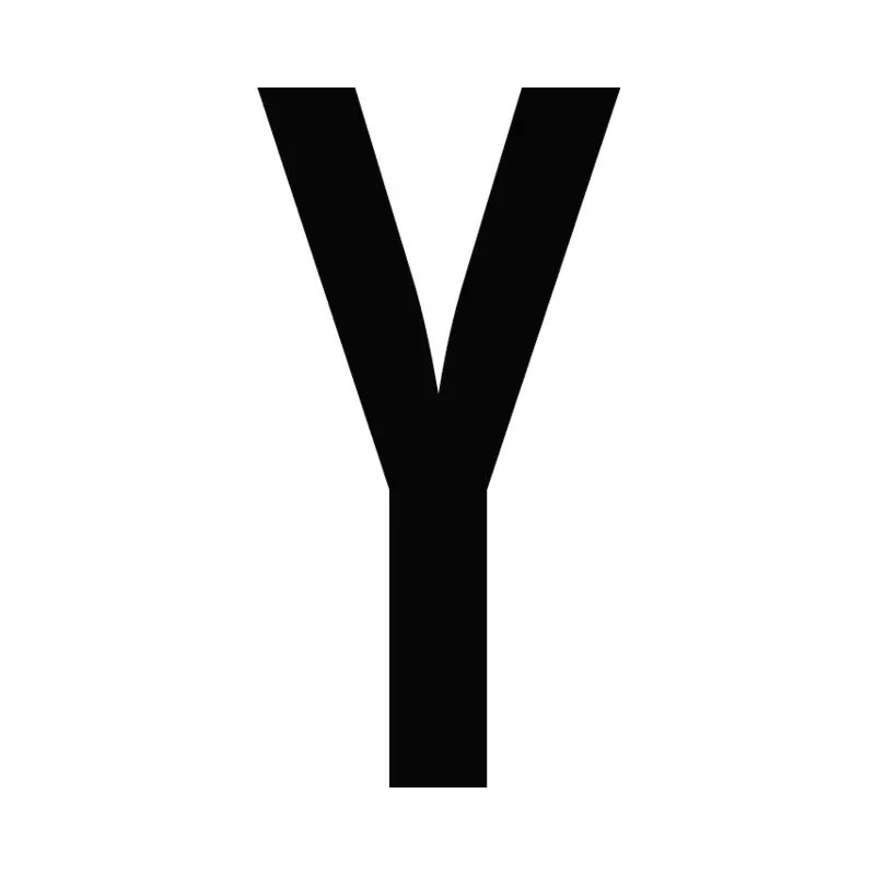CARACTERE LETTRE ( Y ) STYLE AUTO SACHET DE 10