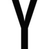 CARACTERE LETTRE ( Y ) STYLE AUTO SACHET DE 10