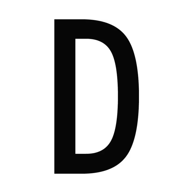 CARACTERE LETTRE ( D ) STYLE AUTO SACHET DE 10