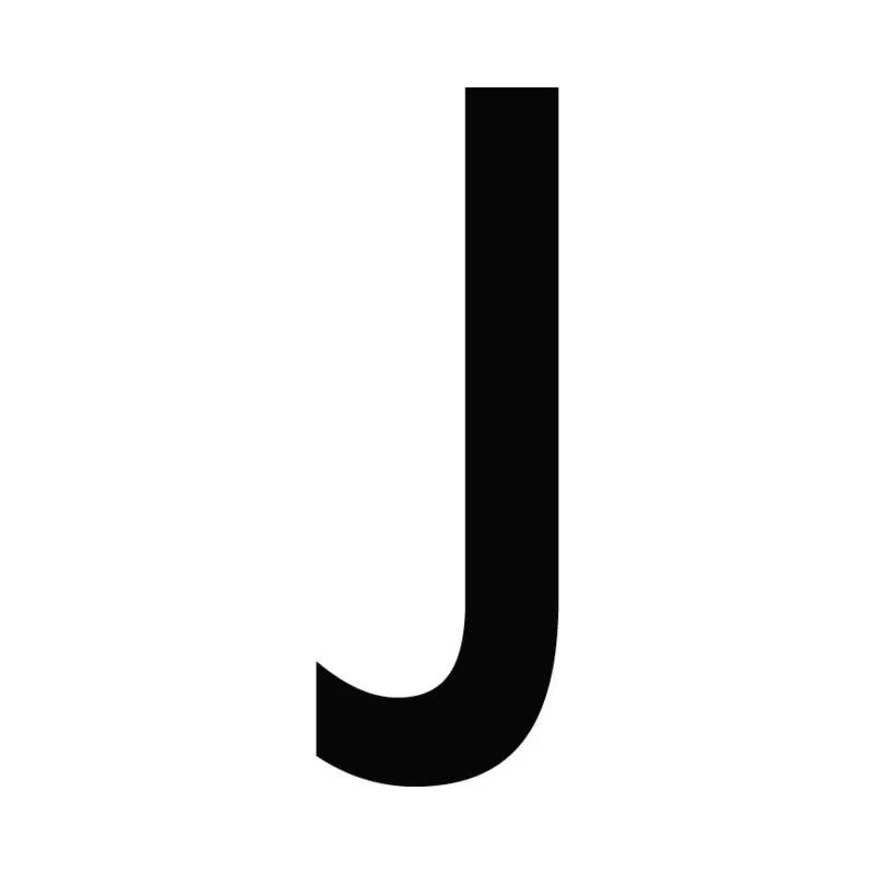 CARACTERE LETTRE ( J ) STYLE AUTO SACHET DE 10